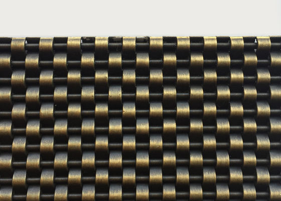 Surface architecturale en laiton antique de Mesh Screen Decoration Facade Smooth en métal