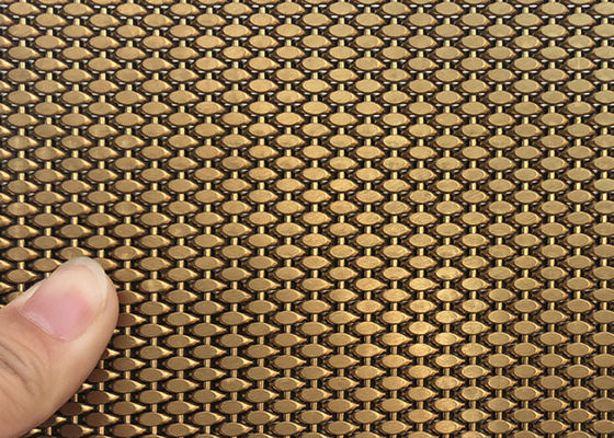 Fil rigide Mesh Panels Anti Erosion d'anti revêtements muraux en bronze 3.2mm profondément