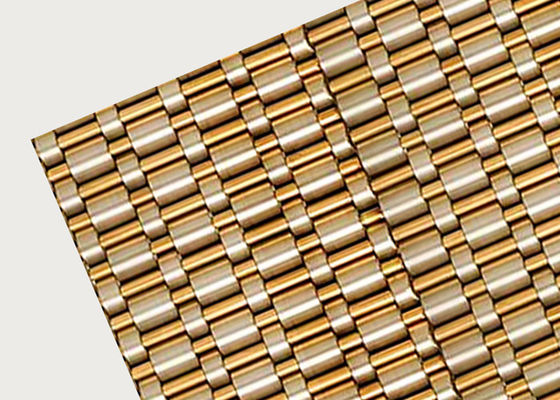 Largeur et longueur personnalisées Résistance à la corrosion des mailles métalliques architecturales pour des performances durables