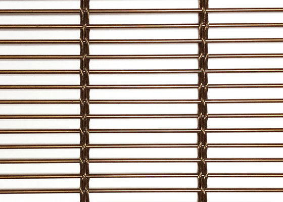 Revêtement de Mesh Curtain Plain Weave Nano de gril d'acier inoxydable de Rose Gold 10ft