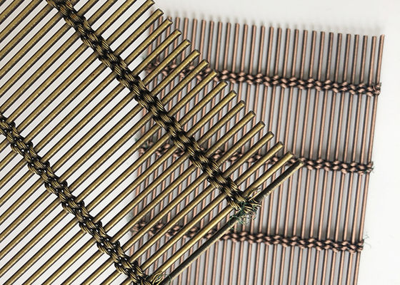 acier inoxydable 304 Mesh Curtain Ceiling Facade de 4mm architectural