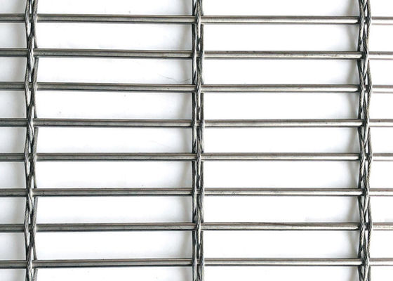 Acier inoxydable Mesh Room Divider architectural ISO9000 de couleur naturelle