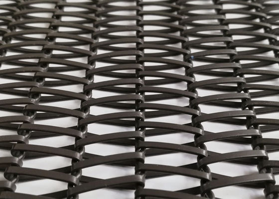 fil en spirale en acier à faible teneur en carbone Mesh Conveyor Belt Painted Finished de 5m