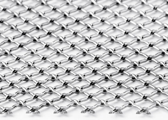 maille en métal de Mesh Square Stainless Steel Woven de fil de cuir embouti de serrure de GV de 3×6m