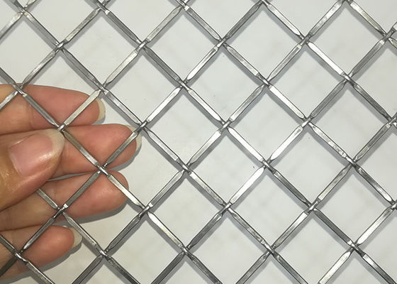 Fil décoratif serti par replis Mesh Grilles Anti Alkali de l'acier inoxydable 316