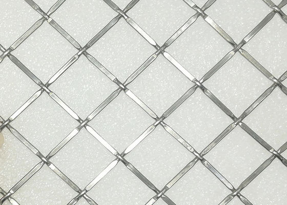 Fil décoratif serti par replis Mesh Grilles Anti Alkali de l'acier inoxydable 316