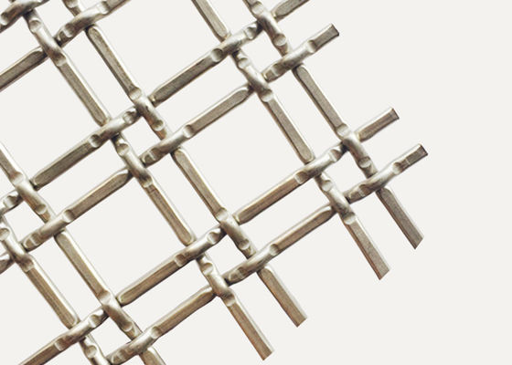 4" » fil en laiton Mesh Decorative Fence ISO9000 du double ×4 serti par replis par 13ft