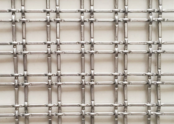 4" » fil en laiton Mesh Decorative Fence ISO9000 du double ×4 serti par replis par 13ft
