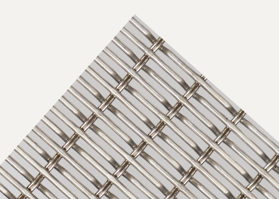 OEM tissé rigide de Mesh Stairs Railing de fil de cuir embouti de serrure d'acier inoxydable