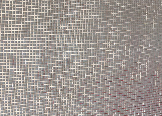 Fil stratifié en verre architectural ultra mince Mesh Brass Woven 0.5mm