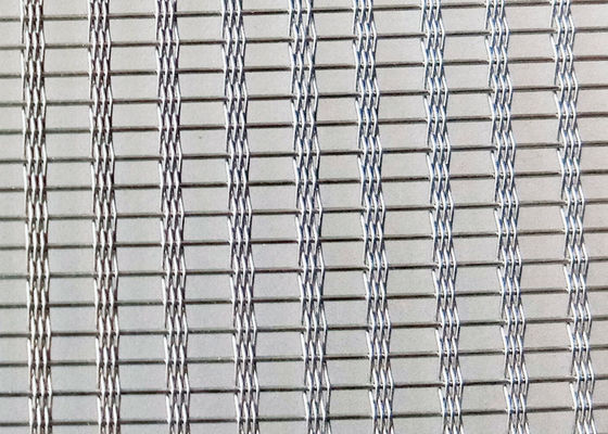 verre non fragile d'écran d'acier inoxydable de 250cm avec le fil Mesh Inside 41,4% Gap
