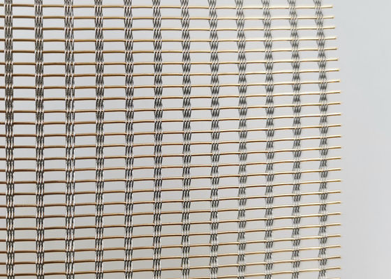 Fil décoratif pulvérisé Mesh Glass d'ISO9001 SS316 Mesh Fabric 0.94mm