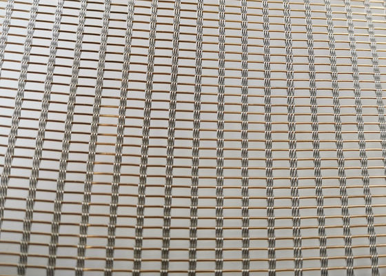 Fil décoratif pulvérisé Mesh Glass d'ISO9001 SS316 Mesh Fabric 0.94mm