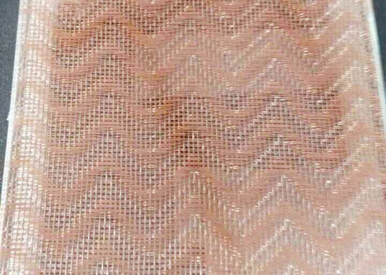 Largeur stratifiée en verre en laiton antique de Mesh Luxury Woven Copper Cloth 1.3m de fil