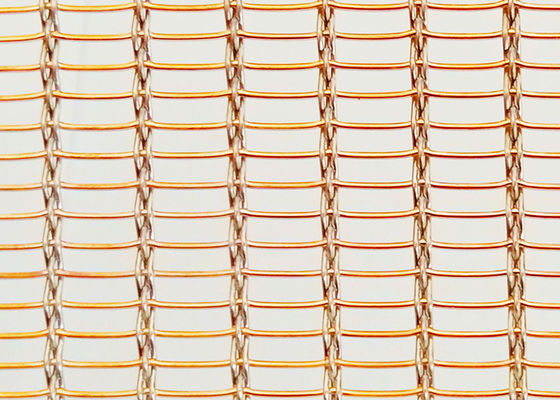 Revêtement de Mesh Eco Woven Copper Wall de fil stratifié par verre de SHUOLONG SS304