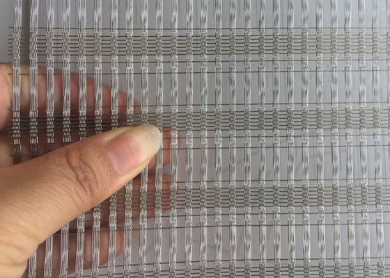façade décorative intérieure de Mesh Glass Panels Exterior And de fil armure toile de 0.8mm