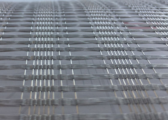 façade décorative intérieure de Mesh Glass Panels Exterior And de fil armure toile de 0.8mm