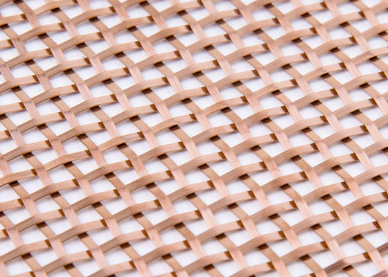 ISO9000 grillage tissé décoratif rouge 1.8mm 3.36kg/M2 épais