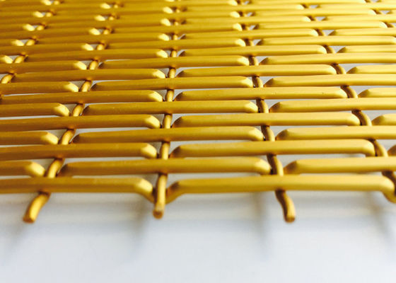 L'aluminium d'or a anodisé le fil tissé décoratif Mesh Sheets 6010 DE X/Y