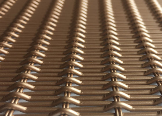 terrain découvert tissé décoratif du grillage 26% d'alliage d'aluminium de 6.5ft