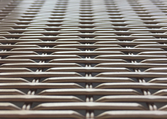 terrain découvert tissé décoratif du grillage 26% d'alliage d'aluminium de 6.5ft