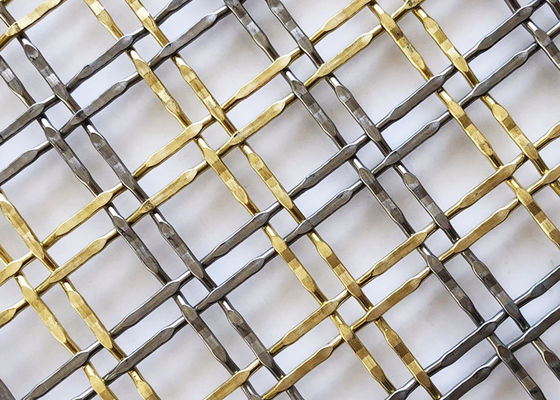 grils tissés décoratifs en laiton de grillage d'antiquité de 3.3mm 30m pour des portes de Cabinet
