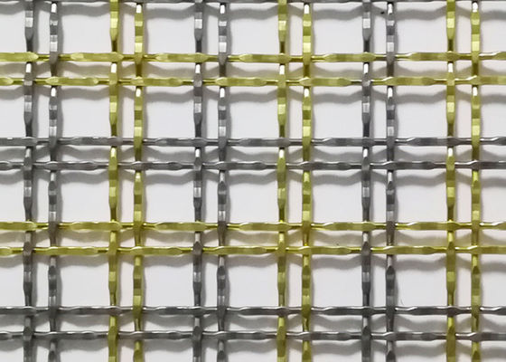 grils tissés décoratifs en laiton de grillage d'antiquité de 3.3mm 30m pour des portes de Cabinet