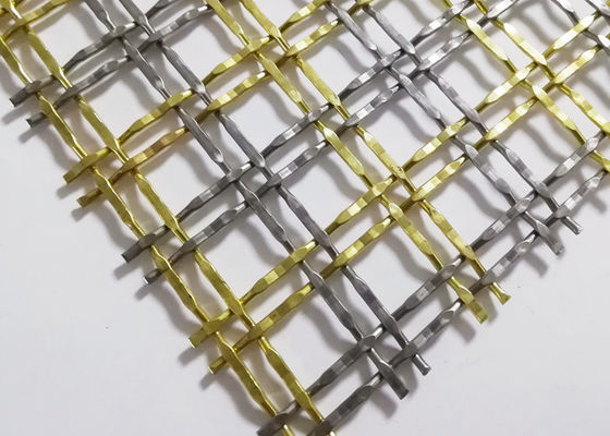 grils tissés décoratifs en laiton de grillage d'antiquité de 3.3mm 30m pour des portes de Cabinet