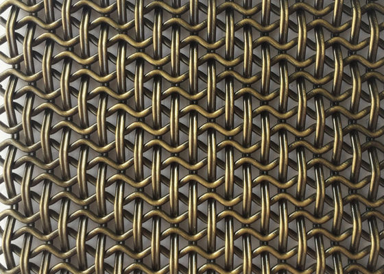 La serrure a serti par replis les murs tissés décoratifs de Mesh Eco Facade Architectural Screen de fil