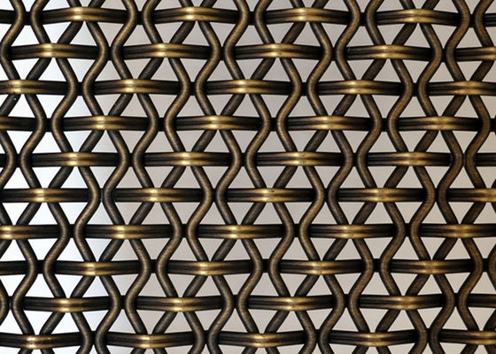 La serrure a serti par replis les murs tissés décoratifs de Mesh Eco Facade Architectural Screen de fil