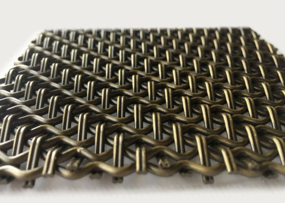 La serrure a serti par replis les murs tissés décoratifs de Mesh Eco Facade Architectural Screen de fil