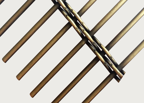 Fil tissé décoratif Mesh Screen Plated Metal de diviseur en laiton de BARBECUE