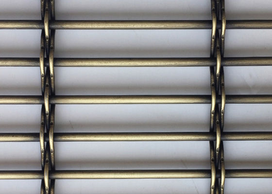 Fil tissé décoratif Mesh Screen Plated Metal de diviseur en laiton de BARBECUE
