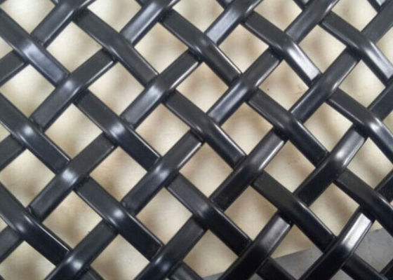 SS304 poudre noire antiusure Mesh Decorative For Building Structures enduit