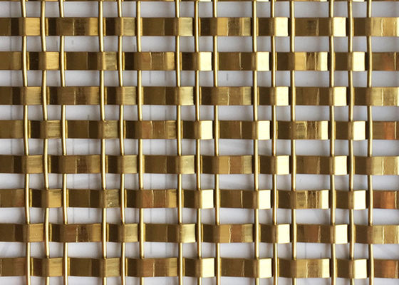 Fil tissé décoratif architectural d'or Mesh Stainless Steel 1513G DE X/Y d'OEM