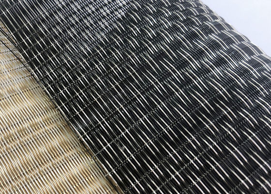 bâtiment tissé noir 3m de cuivre de Mesh Glass Laminated For Office de fil de 0.9mm