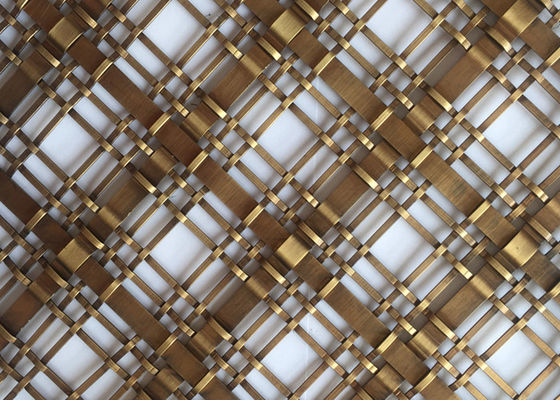 Fil tissé décoratif ornemental Mesh Rustproof Antique Brass 3mm épais