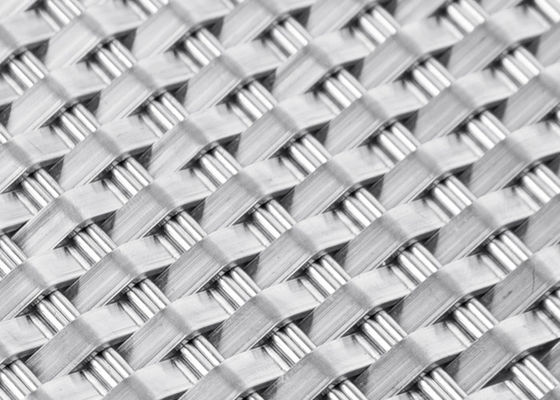 parasol tissé serré plat de Mesh Panels Architectural Mesh Fabrics de fil de 1.5m