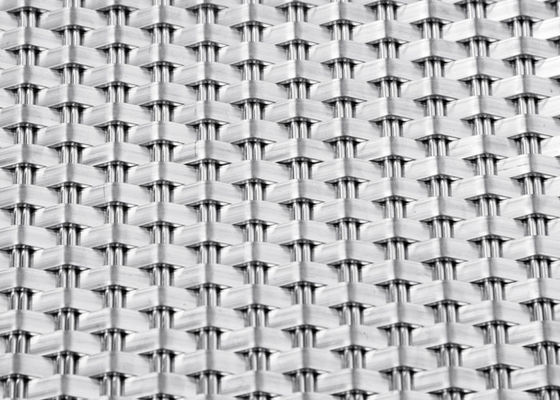 parasol tissé serré plat de Mesh Panels Architectural Mesh Fabrics de fil de 1.5m