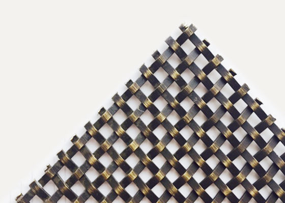 GV décoratif de Mesh Grilles Antique Brass de fil tissé par métal de 9ft