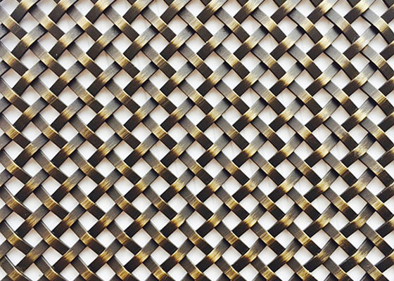 GV décoratif de Mesh Grilles Antique Brass de fil tissé par métal de 9ft