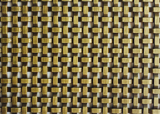 L'espace décoratif tissé architectural de Mesh Grilles Partitions 24% de fil en métal de revêtement de mur