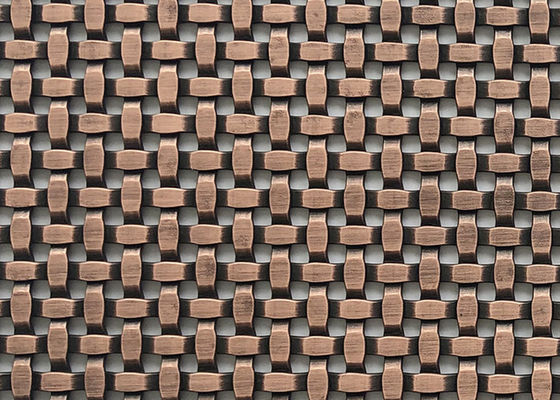 L'espace décoratif tissé architectural de Mesh Grilles Partitions 24% de fil en métal de revêtement de mur
