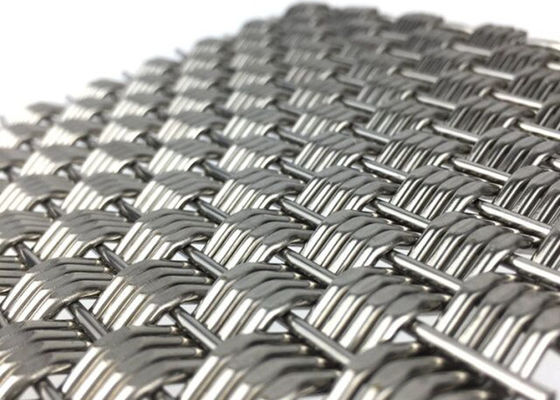 Fil tissé architectural rigide Mesh Panels Stainless Steel Eco 4.9mm épais