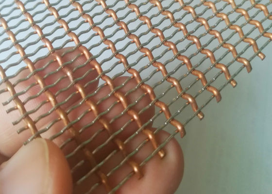fil tissé décoratif Mesh Room Divider de 36m 2.5mm Chrome Mesh Grill