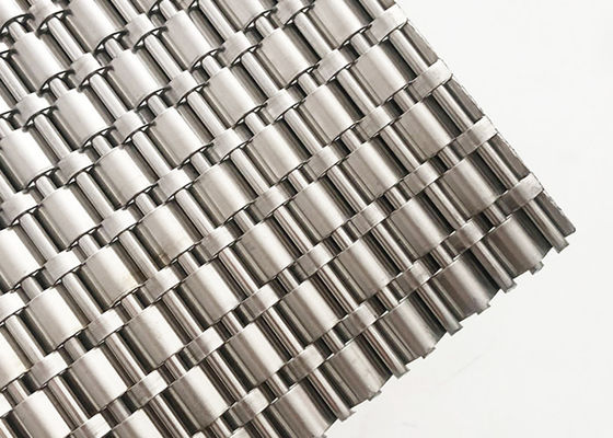 revêtement de Mesh Panels Fireproof Elevator Door de fil tissé par huile libre de 4m