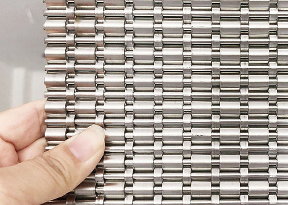 revêtement de Mesh Panels Fireproof Elevator Door de fil tissé par huile libre de 4m