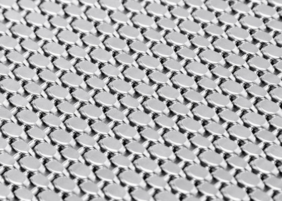 Architecture décorative de façade de tissu de fil d'acier de Mesh Screen 15ft en métal d'OEM 1.5mm