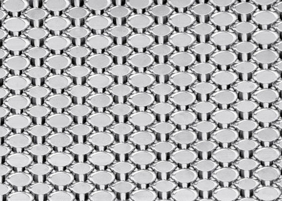 Architecture décorative de façade de tissu de fil d'acier de Mesh Screen 15ft en métal d'OEM 1.5mm