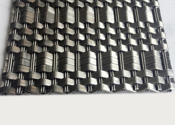 Fil tissé architectural Mesh Panels en métal de SS316 Deco diamètre de chaîne de 1,5 x de 2mm